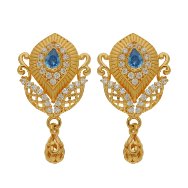 Trendy Glow Gold Earring Drops